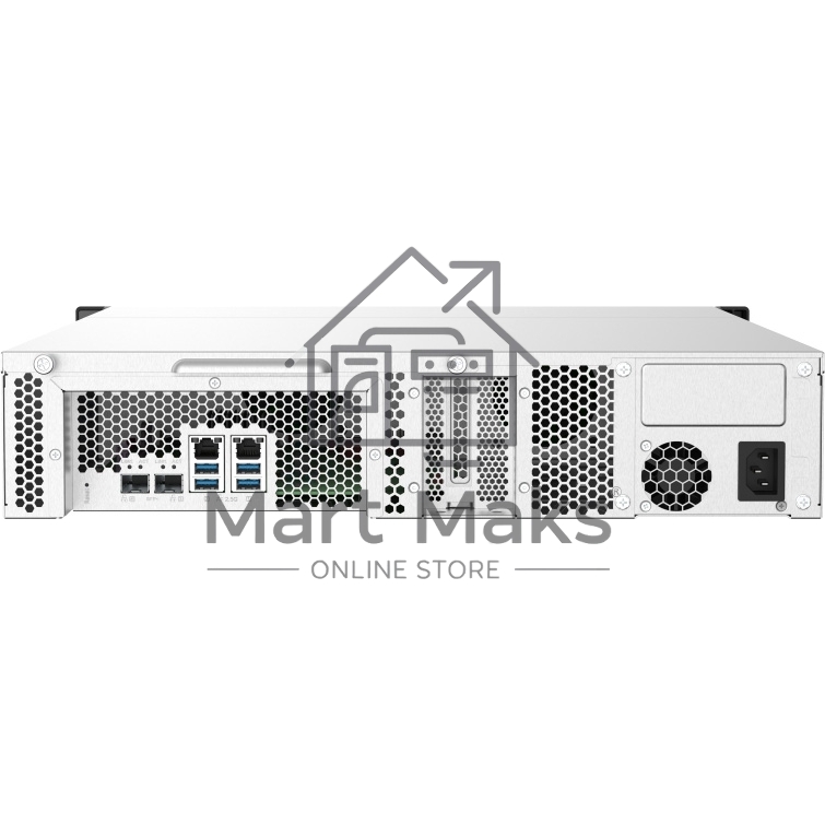 Сетевое хранилище без дисков SMB QNAP TS-832PXU-4G 8-Bay AL324 quad-core 1.7 GHz 2U rackmount NAS, 4GB DDR4 UDIMM RAM (max 1x16GB), SATA 6Gb/s, 2x 10GbE SFP+ LAN, 2x2.5 GbE LAN, 1x PCIe Gen2 x2 slot. W/o RAIL-B02