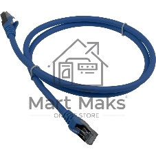 Кабель Патч-корд Lanmaster FTP LAN-PC45/S6A-5.0-BL вилка RJ-45-вилка RJ-45 кат.6А 5м синий LSZH (уп.:1шт)