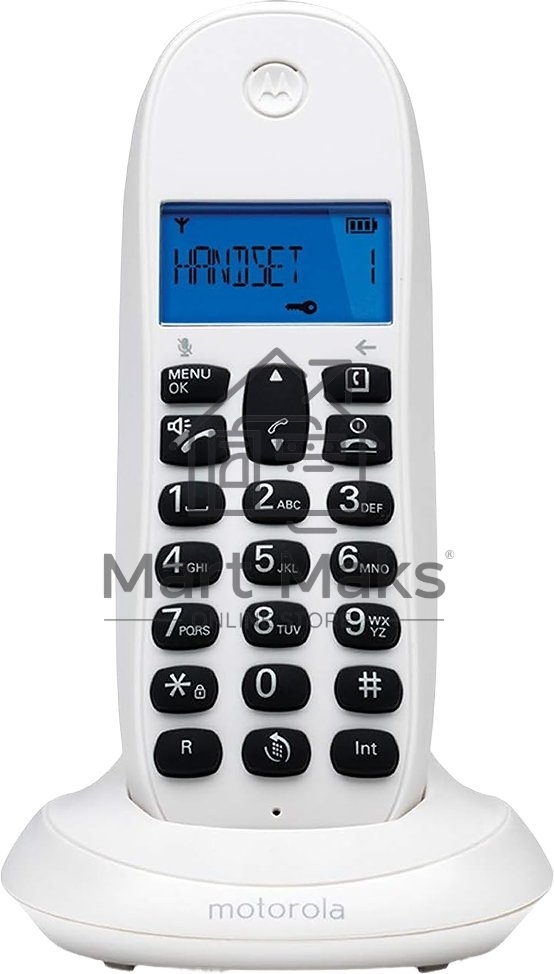 Радиотелефон Dect Motorola C1001СB+ белый АОН