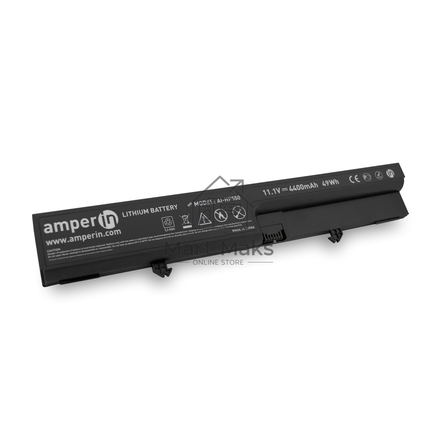 Аккумуляторная батарея Amperin для ноутбука HP Compaq 550 11.1V 4400mAh (49Wh) AI-HP550