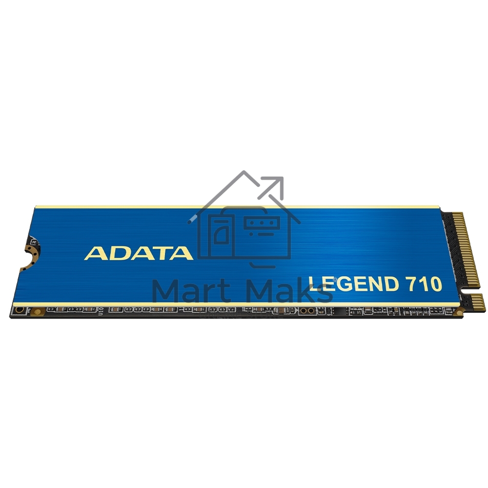 Накопитель SSD ADATA LEGEND 710, 1Tb, PCIe 3.0 x4, M.2 2280, NVMe, R/W 2400/1800, с радиатором
