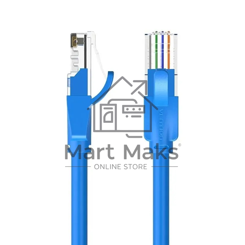 Патч-корд Vention прямой UTP cat.6, RJ45 - 3м. синий