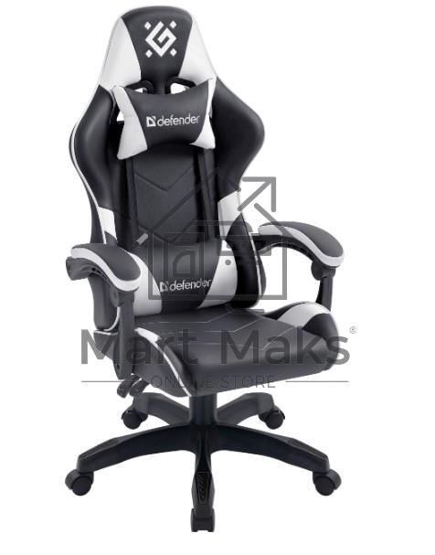 Кресло игровое Defender Companion черный/белый, класс 3, металл, PU