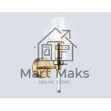 Настенный светильник Ambrella light LH55204 BS/CL латунь/прозрачный E14 max 40W 150*80*280