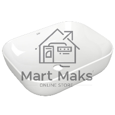 Раковина накладная прямоугольная BAU Stil PRO 50х40, белая