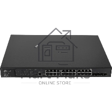 Коммутатор JetStream SG3428MP 28-port Gigabit L2+ Managed Switch with 24-port PoE+, PoE budget up to 384W, support SDN