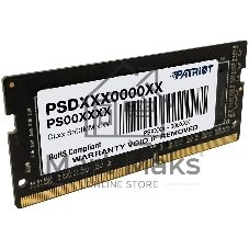 Оперативная память Patriot Signature, DDR4, 16GB (1x16 GB), 3200 MHz, CL22, SO-DIMM