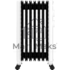 Радиатор масляный Royal Clima Laggio Nero ROR-LN7-1500M белый, 20 м², 1500 Вт, термостат