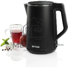 Чайник электрический Gorenje K15DWBK 1.5л. 2200Вт черный корпус: металл