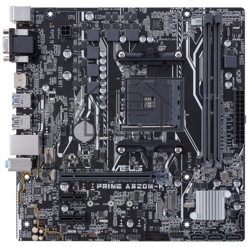 Материнская плата Asus PRIME A320M-K Soc-AM4 AMD A320 2xDDR4 mATX AC`97 8ch(7.1) GbLAN RAID+VGA+HDMI