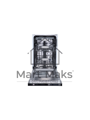 Встраиваемая посудомоечная машина Zigmund & Shtain DW 129.4509 X, черный, 44.8 см, 10 компл., 44 дБ, класс A++