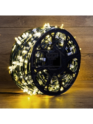 Гирлянда Neon-night LED Clip Light 12V шаг 150 мм, цвет диодов теплый белый, Flashing (белый)