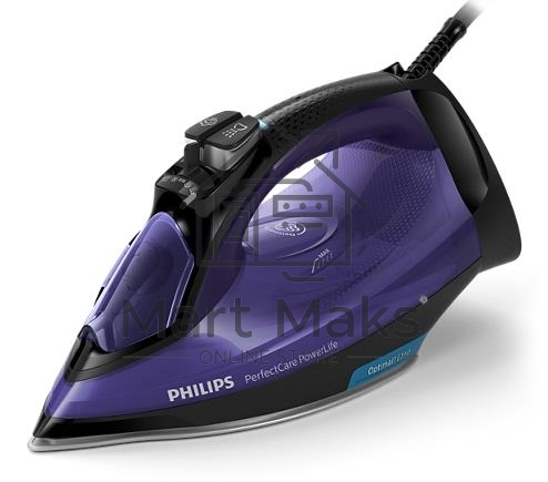 Утюг Philips GC3925/30 фиолетовый/черный, 2500 Вт, 45 г/мин, 180 г/мин, 300 мл