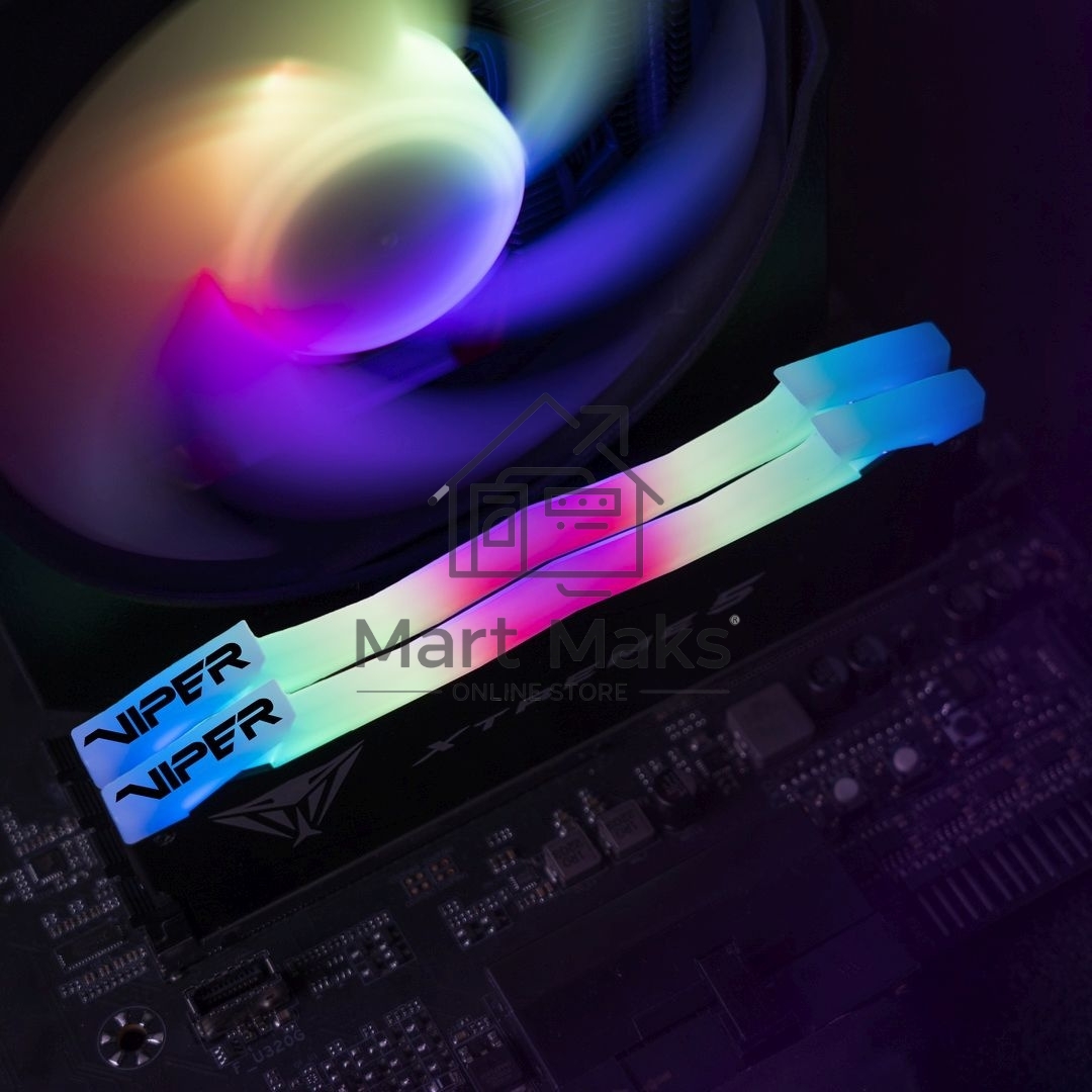 Оперативная память Patriot Viper Xtreme 5, DDR5, 48Gb (2x24Gb), 7600MHz, CL36, DIMM, с радиаторами, RGB, черный