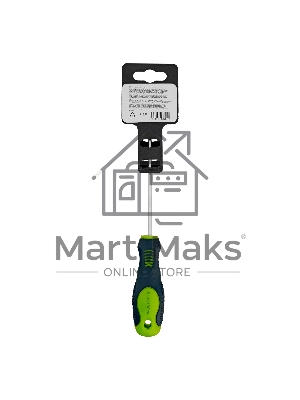 Отвертка, SL3,0 х 100 мм, CrV, 2-х компонентная рукоятка Сибртех