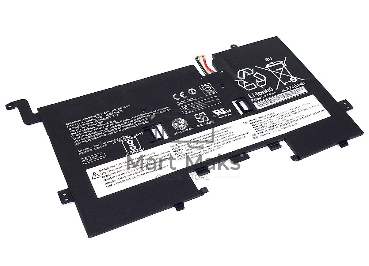 Аккумулятор для ноутбука Lenovo ThinkPad Helix 2, 3540mAh, 7.4V, Lenovo, 3535, 7.4V