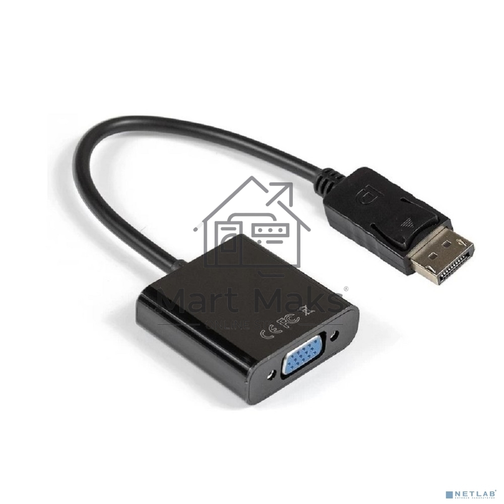 Переходник DisplayPort-VGA ExeGate EX-DPM-VGAF (20M/15F)