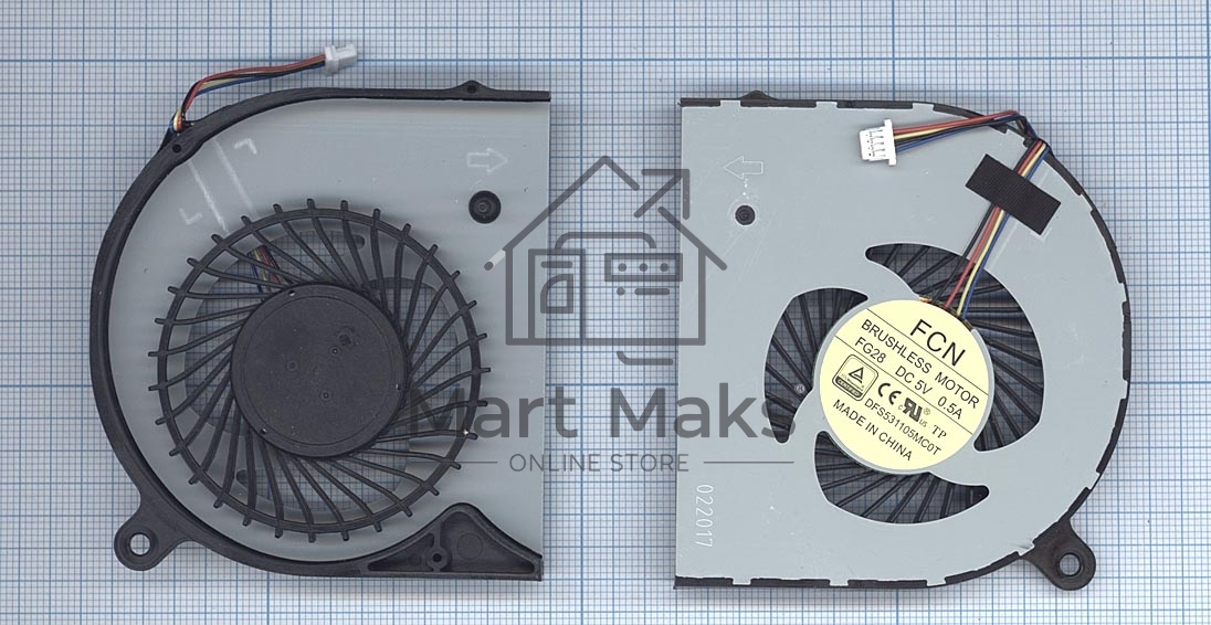 Вентилятор (кулер) для ноутбука Acer Aspire V15 Nitro VN7-591 (левый)