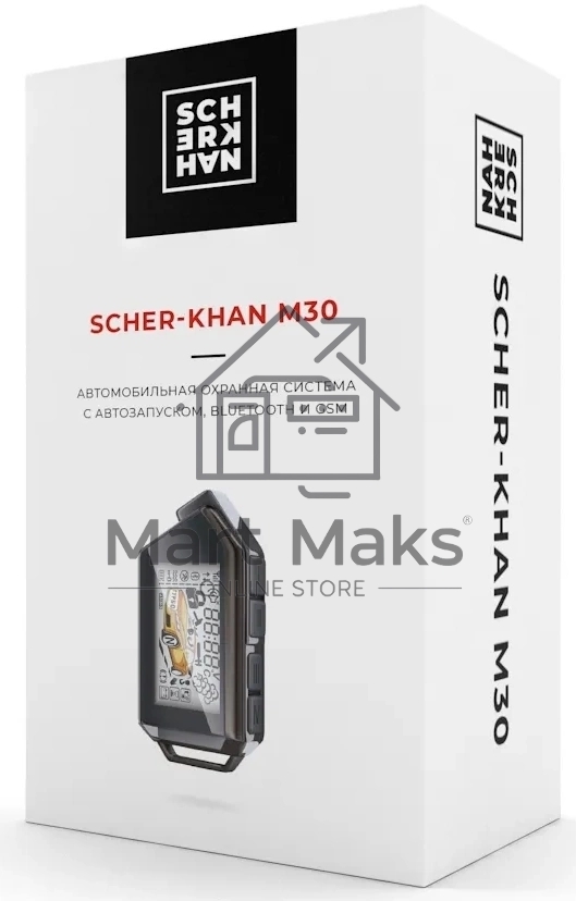 Автосигнализация Scher-Khan М30 Компл. 2.0 Compact с обратной связью + дистанционный запуск+ Bluetooth+GSM брелок с ЖК дисплеем