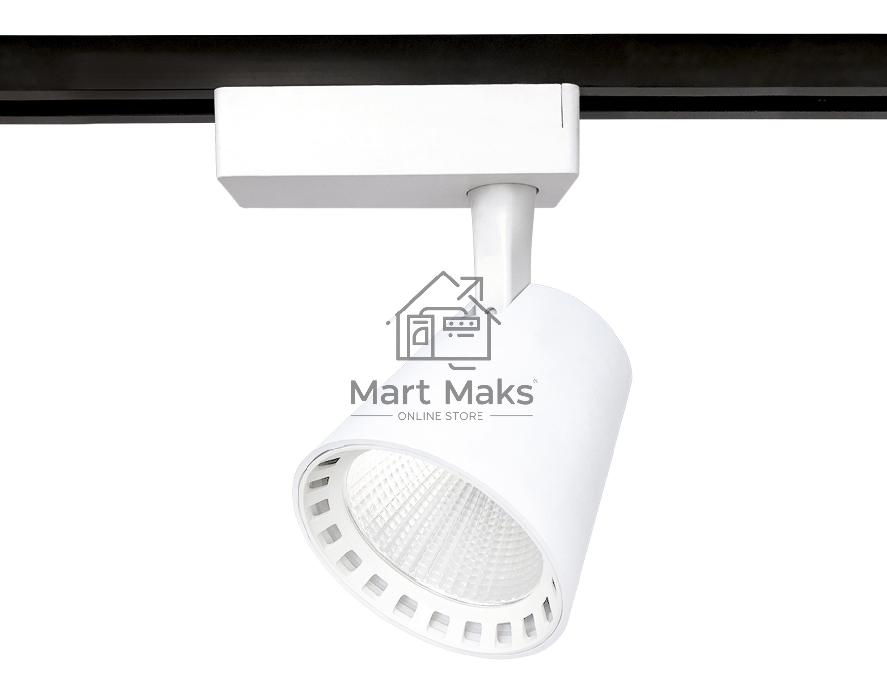 Трековый однофазный светодиодный светильник Ambrella light GL5974 WH белый LED 15W 4200K 24°