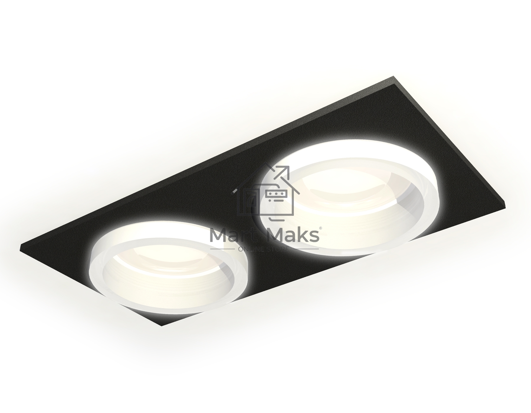 Комплект встраиваемого светильника Ambrella light XC6526064 SBK/FR черный песок/белый матовый MR16 GU5.3 (C6526, N6245)