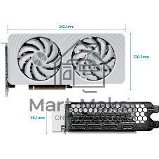 Видеокарта Palit PCIE16 RTX 5060 8Gb PA-RTX 5060 WHITE OC 8Gb белый