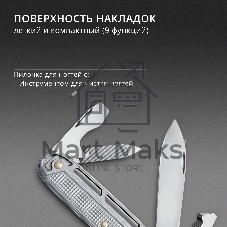 Нож перочинный Victorinox Synergy Alox (0.8216.26) 93мм 9функц. серебристый