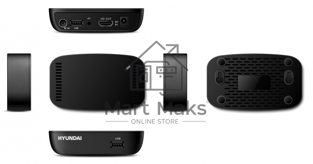 Цифровой TV ресивер HYUNDAI H-DVB460 черный
