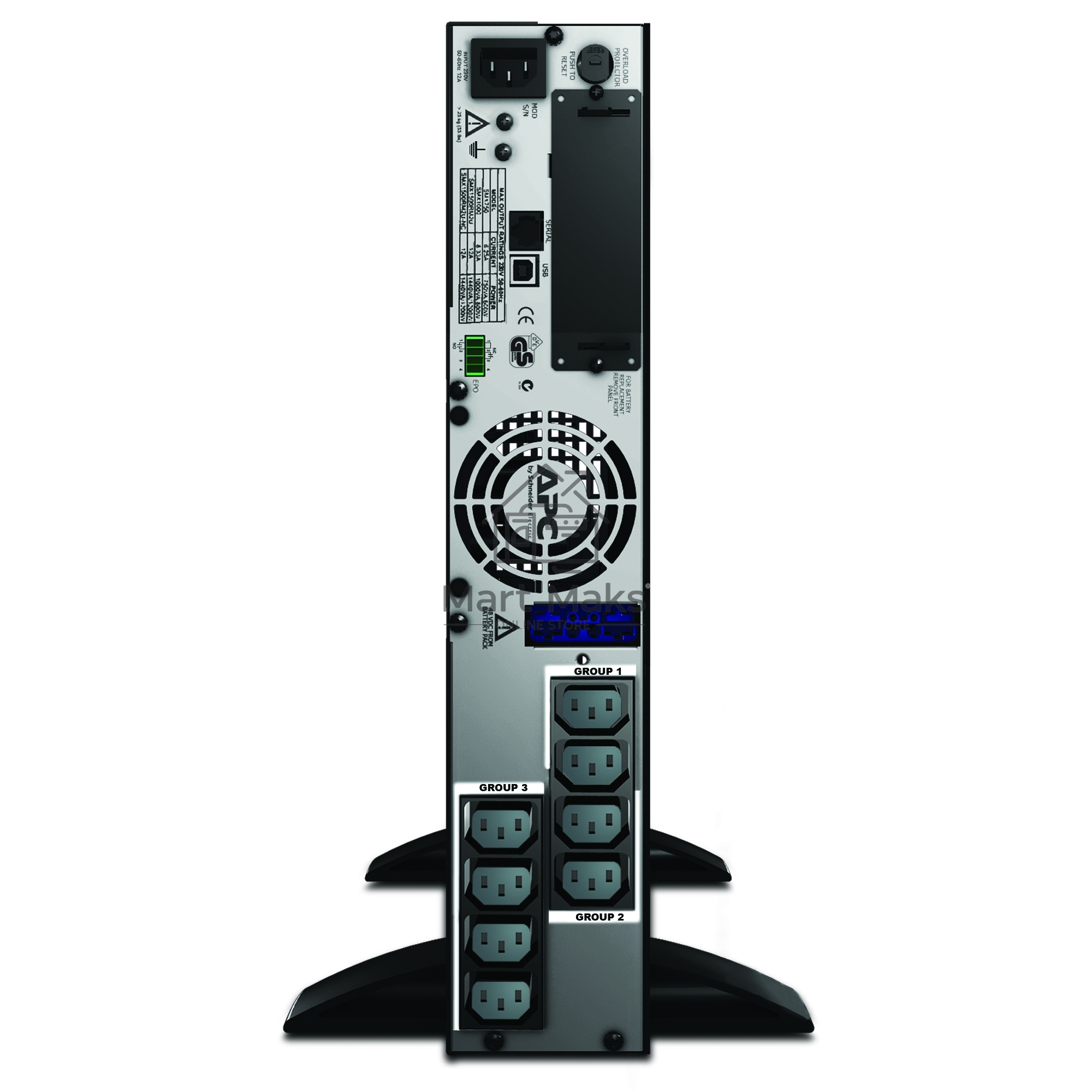 Источник бесперебойного питания APC Smart-UPS X SMX1500RMI2U 1200Вт 1500ВА черный