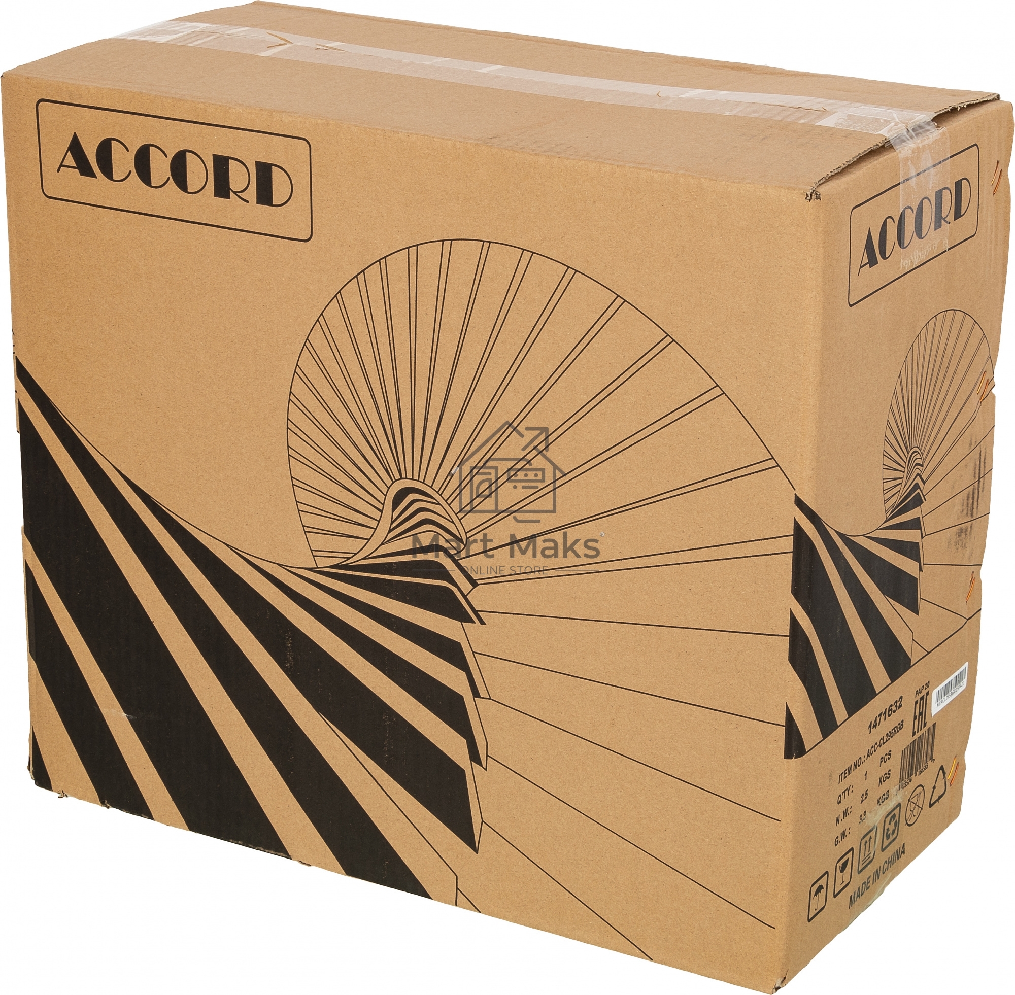 Компьютерный корпус Accord ACC-CL295RGB черный без БП ATX 4x120mm 2xUSB2.0 1xUSB3.0 audio