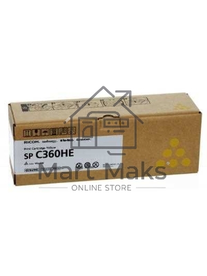 Картридж лазерный Ricoh SP C360HE желтый для SP C360DNw/SP C360SNw/SP C360SFNw/SP C361SFNw 6000 страниц.