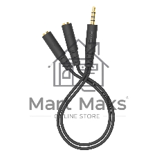 Адаптер аудио A4Tech AD-3P 2xJack 3.5 (f)/Jack 3.5 (m) 0.2м. черный