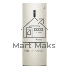 Холодильник LG GC-B569PECM бежевый глянц. двухкамерный инвертер 329/122л морозилка снизу, No Frost