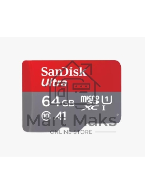 Флеш карта microSD 64Gb SanDisk microSDXC Class 10 Ultra UHS-I A1 140MB/s