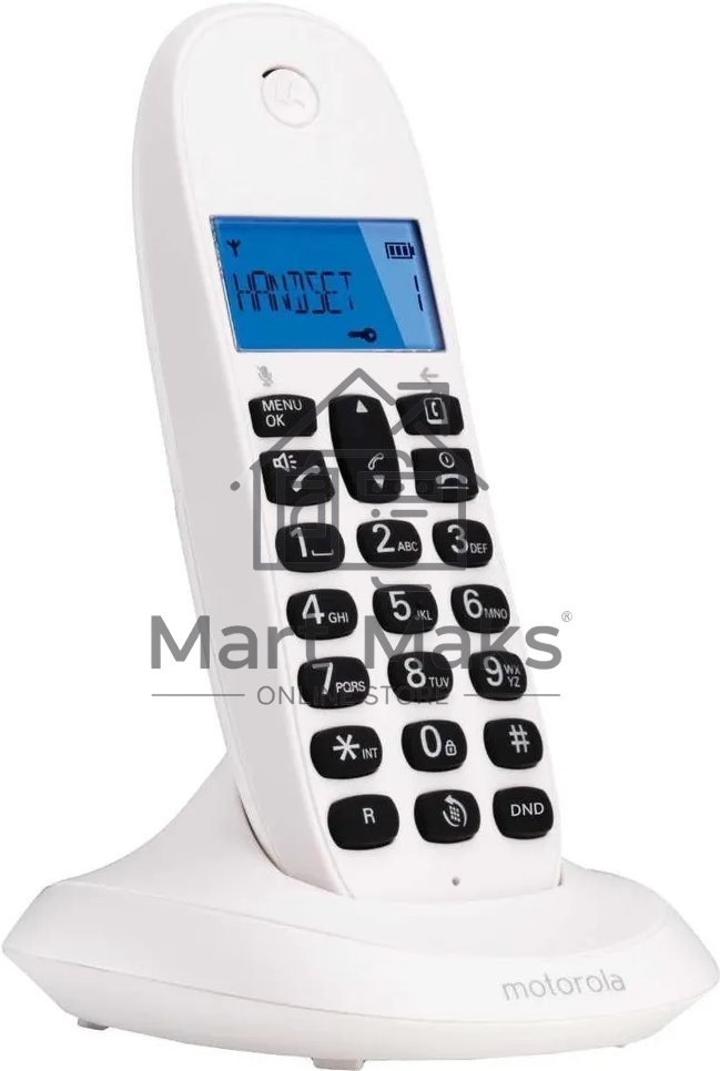 Радиотелефон Dect Motorola C1001СB+ белый АОН