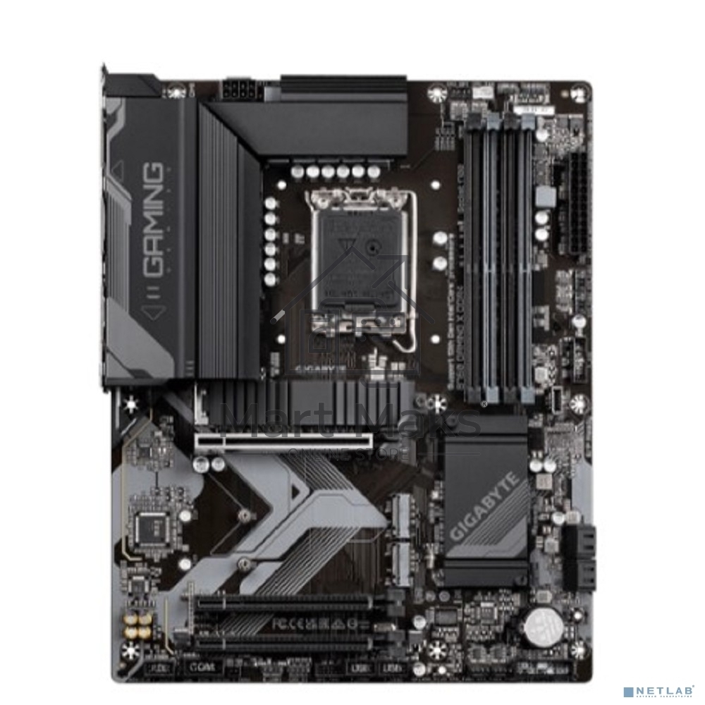 Материнская плата Gigabyte B760 GAMING X DDR4, LGA 1700, Intel B760, 4xDDR4, 4xSATA, 3xM.2, 1xPCIe 4.0 x16, 2xPCIe 3.0 x1, 1xHDMI, 1xDP, 1x 2.5Gb LAN, 1xUSB 3.2 Gen 2, 2xUSB-A 3.2 Gen 1, 5xUSB-A 2.0, 6x3.5 мм, 7.1, ATX