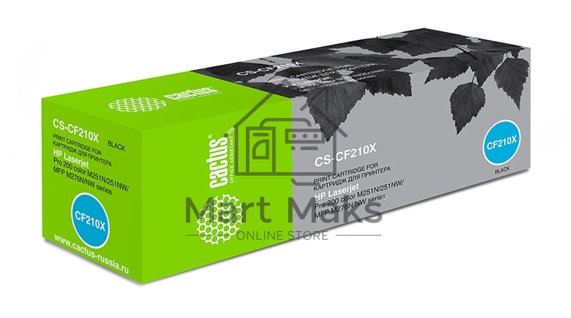 Картридж лазерный Cactus CS-CF210X черный (2400 стр.) для HP LaserJet Pro 200 M251/M276