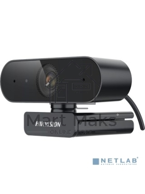 Камера Web Hikvision DS-U02 черный 2Mpix (1920x1080) USB2.0 с микрофоном для ноутбука