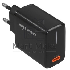 Сетевое зарядное устройство MORE CHOICE (4610196409912) NC60a черный - СЗУ 1USB-C 3.0A PD 20W быстрая зарядка для Type-C