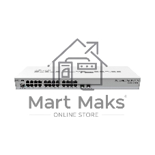 Коммутатор MikroTik CRS326-24G-2S+RM, 24×1 Гбит/с + 2×10 Гбит/с SFP+, управляемый