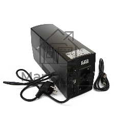 Источник бесперебойного питания CBR UPS-TWP-101EJ-650 / 650ВА / 390Вт, Schuko CEE 7 x2 outlets, USB Type-B, RJ11/45