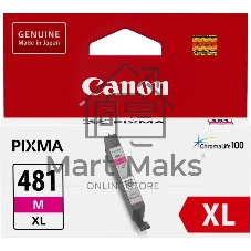 Картридж струйный Canon CLI-481XL M EMB для TS6140/TS8140/TS9140/TR8540. Пурпурный. 466 страниц.