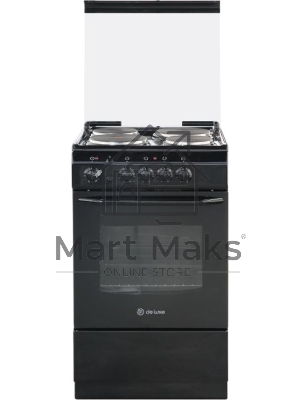 Плита электрическая De Luxe 5004.13э КР белый, конфорок 4 шт, духовка 43 л, 50 см x 85 см x 50 см