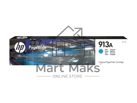Картридж струйный HP 913A F6T77AE голубой для HP PW 352dw/377dw/Pro 477dw/452dw 3000стр.