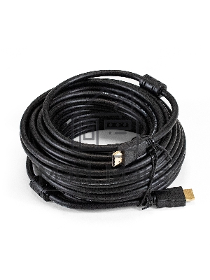 Кабель HDMI ExeGate EX-CC-HDMI-15.0F (19M/19M, 15м, v1.4b, ферритовые кольца, позолоченные контакты)