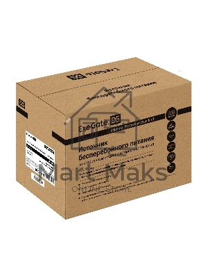 Комплект ИБП EX295987RUS + батарея 55Aч EX285667RUS 2шт (инвертор, синус, для котла) ExeGate SineTower SZ-1000.LCD.AVR.2SH.1C13.USB <1000VA/800W, чистый синусоида, LCD дисплей, AVR, 2*Schuko+1*C13, USB, линейно-интерактивный, черный> + батарея ExeGate DTM