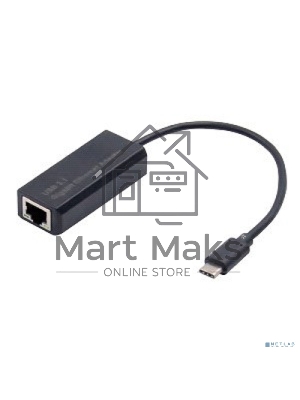 Кабель-адаптер ExeGate EX283721RUS EXE-736 USB3.0 Type-C --> UTP 1000Mbps AX88179