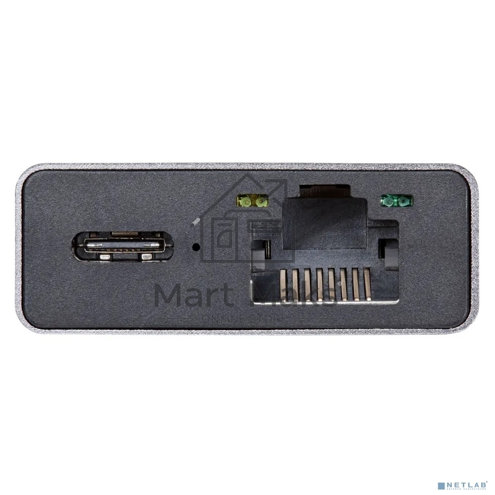 Адаптер VCOM CU459 Type-Cm --> RJ-45+2USB3.0(f) + PD100 Вт Alum Shell VCOM <CU459>