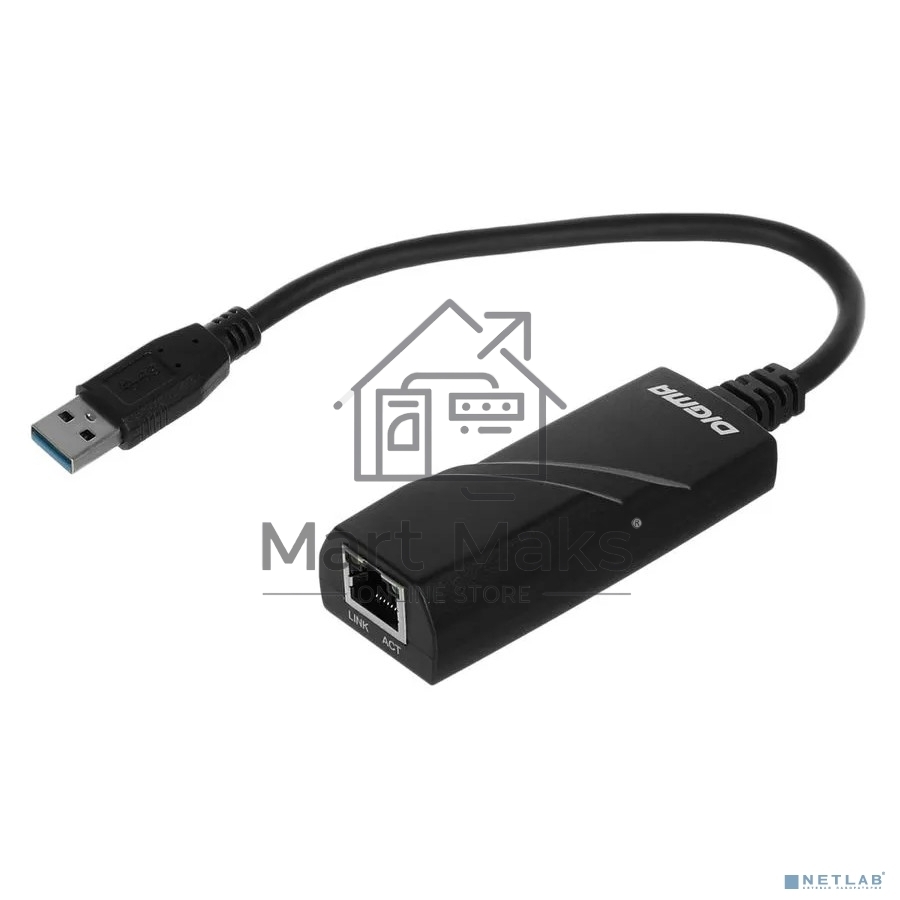 Сетевой адаптер Ethernet Digma D-USB3-LAN1000 USB 3.0
