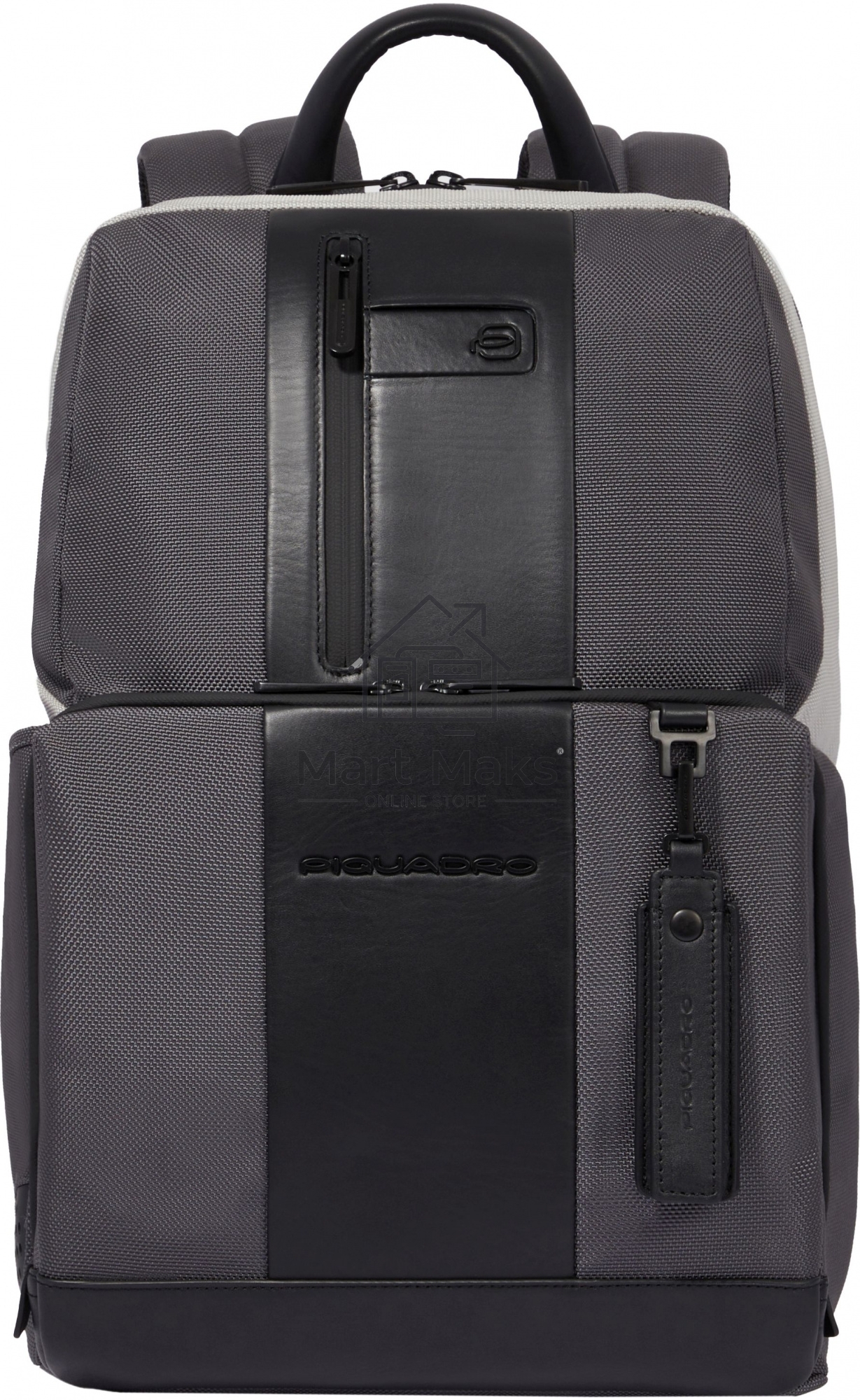 Рюкзак Piquadro Brief2 Special CA3214BR2S/GRN, нейлон/натур.кожа, серый/черный